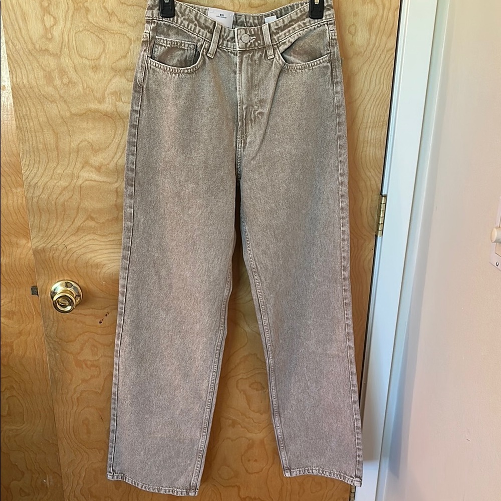 H&M Brown Straight Jeans Classic Style